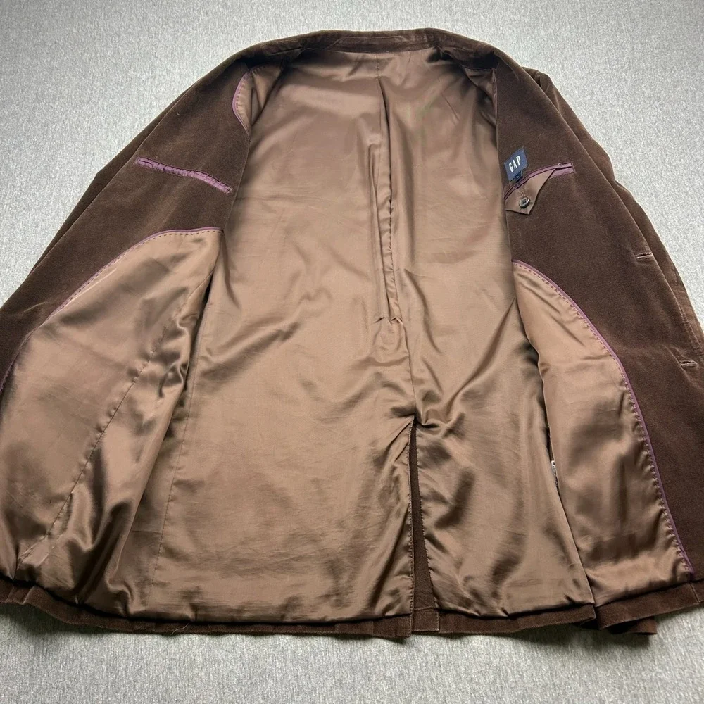 Gap Unstructured Two Button Blazer Mens Large Brown Sport Coat Fall Wedding